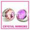 Fashionable Crystal Round Decorative Foldable Make Up Pocket Mirror