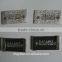 special silver/gold metallic thread making weaving patch for uniform