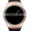 Full Display Round IPS Screen LCD MTK2502C BT4.0 blood pressure monitor watch KW18