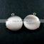 20mm round brass antiqued silver simple photo locket pendant charm DIY supplies findings 1113012