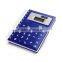 blue new designed loose-leaf notebook with 8 digits calculator