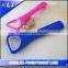 Promotional bottle opener with plastic handle