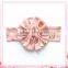Kapu art & craft firm wholesale top big bow headband elastic gold polka dots rabbit ear hairband