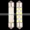 2 42mm 8 3528 SMD LED White Car Dome Festoon Interior Light Bulbs