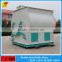 High efficient animal feed mixer with shaft paddler design