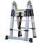 New 3.8M 12.5ft Multi-Purpose Aluminum Folding Telescopic A Frame Shape Ladder