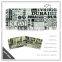 1070D Tyvek Wallet creative purse waterproof Paper Wallet printed wallet