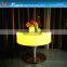 color changing rechargeable led fancy coffee table for bar use