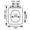 UIC-PP5060 Round/ Enlongated PP Toilet Seat Cover Soft Close, Soft Slow Close White Toilet Seat, PolyPropylene Toilet Seat