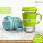 Double Wall Heat Resistant Glass Jug with Silicone Cap