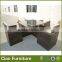 Outdoor space saving rattan dining table set for wholesale