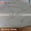 Newstar Snow White Marble Color White Quartz Countertop With Grey Veins