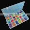 24 Compartments Clear Plastic Kids DIY Tool Toys Organizer Divider Cosmetic Makeup Storage box case
