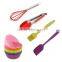 16 Pieces kids bakeware set with cake molds and baking tools,colorful bakeware set