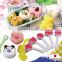 Various types of unique kids cooking utensils rice ball mold for "kawaii bento"