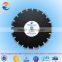 Circular diamond cutting saw blade for asphalt over concrete roadway