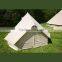 2 person Cotton Canvas Family Camping Bell Tents with Stove Hole