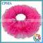 Hot Sale Last Fashion Mini Baby Girls Chiffon Hot Pink Pleated Tutu Skirts With Elastic Band Waistline girls puffy party dresses