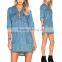New Style Denim Jeans Fabric Mini Dress With Lace-Up Details All Types Of Ladies Dresses 2016 HSD5821