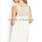 Wholesale European high quality silk Sexy ladies Lace maternity white summer Dress