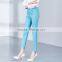 2017 new summer all-match nine point pencil pants white female Korean tide casual trousers custom
