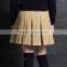 British student girl Khaki Skirt pleated Scotland school children skirt custom