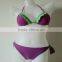 Lady purple sweet triangle bikini