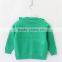 Korean style girls cardigan sweater design solid color cotton sweater