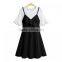 2017 Cotton A-line One-piece Lady Dress