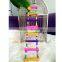 Newest Colorful Climbing ladder Pet Bird Ladder Macaw Cockatiel Parrot Hamster Wood Ladder Climb Bell Swing Bite Toy