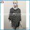 Wholesale new fashion women's acrylic knitted poncho