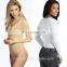 Hot Selling Long Sleeve V Neck Tight Woman Adult Bodysuit