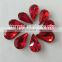 Back unfoiled drop crystal fancy stones for jewelry making