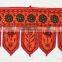 Indian Handmade Cotton Vintage Embroidered Door Hanging Mirror Work Toran Window Valance Topper Toran door hanging wholesale art