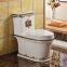 Hotel China wc ceramic western blue decoration good quality popular used siphonic one piece toilet with soft cover