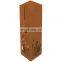 China design outdoor rust surface corten steel waterproof letterbox