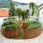 corten steel large metal modular box planter outdoor