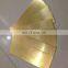 oval brass metal plate