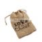 Rustic promotion small burlap drawstring favor bag with romantically print