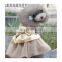 Lovely Lace Mesh Dogs Dress Pet Sequin Wedding Dresses for Dogs skirt