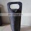 factory supply customized size felt wine bottle bag in leather