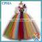 Fashion baby girl's rainbow designs tutu dress Cute children party tutu dress with a matching headband can customized