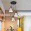 Modern and simple industrial chandelier creative personality retro lamps bar table lighting wrought iron  restaurant chandelier