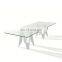 flat edge tempered glass table tops     big size dining table
