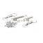High Aluminum hood pin lock bonnet pin kits for Sale