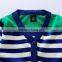 Computer knitted Stripes Cardigan Boys design Sweater with bottons