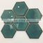 best price hexagonal 3d marble ceramic tile mosaic gourd pattern