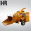 Industrial garden tree branch shredder wood chipper tractor gasoline wood powder part mobile crusher