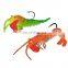 9cm 12.5g Soft Shrimp Fishing Lures Luminous Prawn Bait Built-in Lead Hook High Carbon Steel & Lead Material