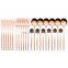 Factory Supply Quality Portable silver Gradient Royal Gold 24pcs Stainless Steel Cutlery Set